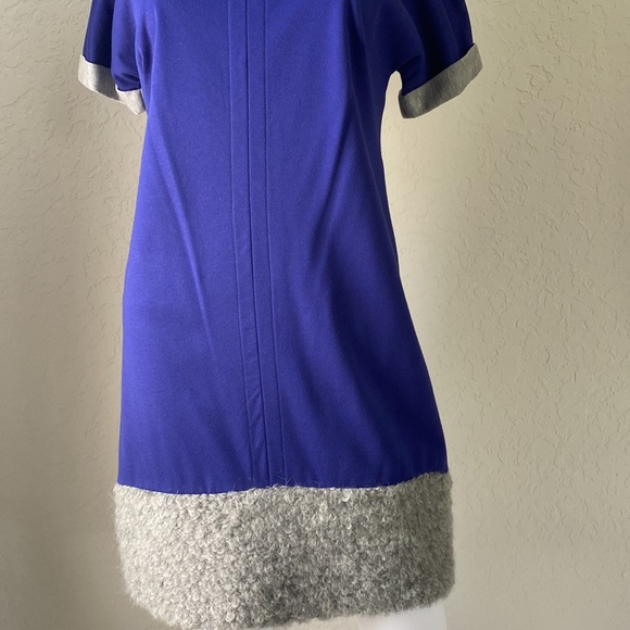 Patrizia Pepe Royal Violet Gray Dress New - Picture 4 of 12